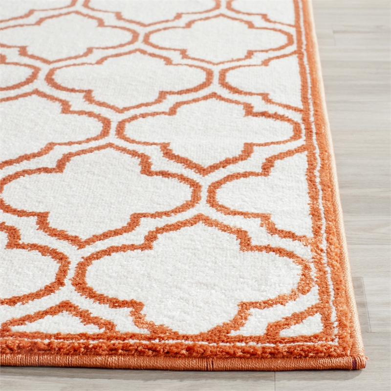 Pemberly Row Polypropylene Ivory Indoor Outdoor Rug - Runner 2'3