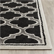 Pemberly Row Polypropylene Anthracite Indoor Outdoor Rug - 3' x 5'