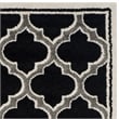 Pemberly Row Polypropylene Anthracite Indoor Outdoor Rug - 4' x 6'