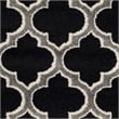 Pemberly Row Polypropylene Anthracite Indoor Outdoor Rug - 4' x 6'