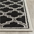 Pemberly Row Polypropylene Anthracite Indoor Outdoor Rug - 4' x 6'