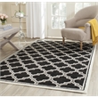 Pemberly Row Polypropylene Anthracite Indoor Outdoor Rug - 6' x 9'