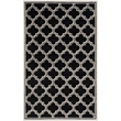 Pemberly Row Polypropylene Anthracite Indoor Outdoor Rug - 6' x 9'
