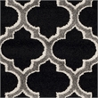 Pemberly Row Polypropylene Anthracite Indoor Outdoor Rug - 6' x 9'