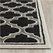 Pemberly Row Polypropylene Anthracite Indoor Outdoor Rug - 6' x 9'