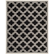 Pemberly Row Polypropylene Anthracite Indoor Outdoor Rug - 8' x 10'