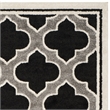 Pemberly Row Polypropylene Anthracite Indoor Outdoor Rug - 8' x 10'