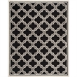 Pemberly Row Polypropylene Anthracite Indoor Outdoor Rug - 9' x 12'