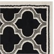 Pemberly Row Polypropylene Anthracite Indoor Outdoor Rug - Square 7'