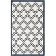 Pemberly Row Polypropylene Ivory Indoor Outdoor Rug - 3' x 5'