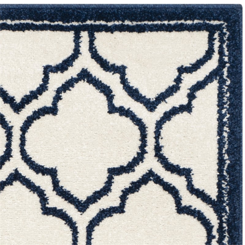 Pemberly Row Polypropylene Ivory Indoor Outdoor Rug - 3' x 5'