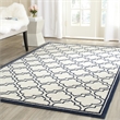 Pemberly Row Polypropylene Ivory Indoor Outdoor Rug - 4' x 6'