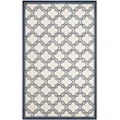 Pemberly Row Polypropylene Ivory Indoor Outdoor Rug - 4' x 6'