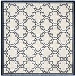 Pemberly Row Polypropylene Ivory Indoor Outdoor Rug - Square 7'