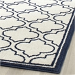 Pemberly Row Polypropylene Ivory Indoor Outdoor Rug - Square 7'