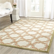 Pemberly Row Polypropylene Ivory Indoor Outdoor Rug - 5' x 8'