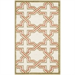 Pemberly Row Polypropylene Ivory Indoor Outdoor Rug - Runner 2'6