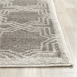 Pemberly Row Polypropylene Grey Indoor Outdoor Rug - 5' x 8'