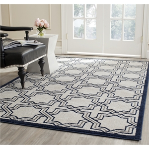 Pemberly Row Polypropylene Ivory Indoor Outdoor Rug - 3' x 5'