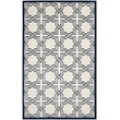 Pemberly Row Polypropylene Ivory Indoor Outdoor Rug - 4' x 6'