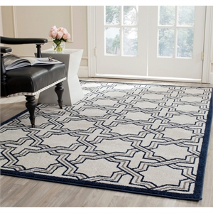 Pemberly Row Polypropylene Ivory Indoor Outdoor Rug - 8' x 10'
