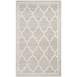 Pemberly Row Polypropylene Light Grey Indoor Outdoor Rug - 3' x 5'