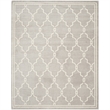Pemberly Row Polypropylene Light Grey Indoor Outdoor Rug - 8' x 10'