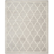 Pemberly Row Polypropylene Light Grey Indoor Outdoor Rug - 11' x 16'