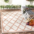 Pemberly Row Polypropylene Beige Indoor Outdoor Rug - 4' x 6'