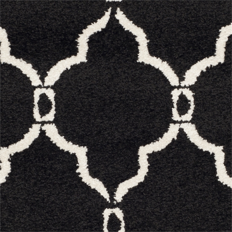 Pemberly Row Polypropylene Anthracite Indoor Outdoor Rug - 3' x 5'