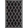 Pemberly Row Polypropylene Anthracite Indoor Outdoor Rug - 5' x 8'