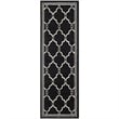Pemberly Row Polypropylene Anthracite Indoor Outdoor Rug - Runner 2'3