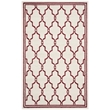 Pemberly Row Polypropylene Ivory Indoor Outdoor Rug - 4' x 6'