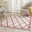 Pemberly Row Polypropylene Ivory Indoor Outdoor Rug - 5' x 8'