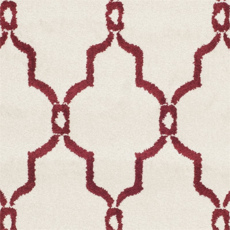 Pemberly Row Polypropylene Ivory Indoor Outdoor Rug - 5' x 8'