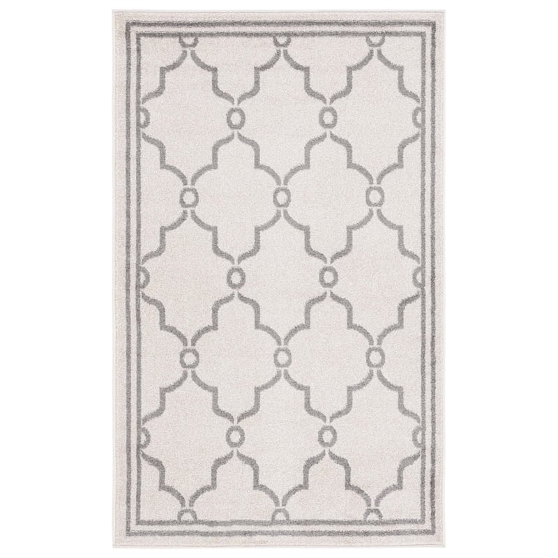 Pemberly Row Polypropylene Ivory Indoor Outdoor Rug - 3' x 5'