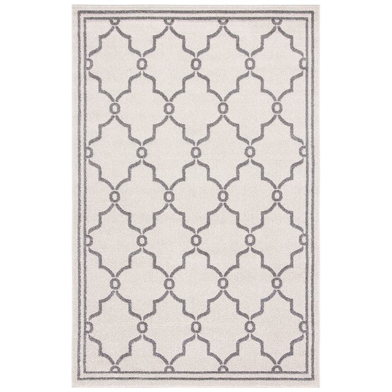 Pemberly Row Polypropylene Ivory Indoor Outdoor Rug - 5' x 8'