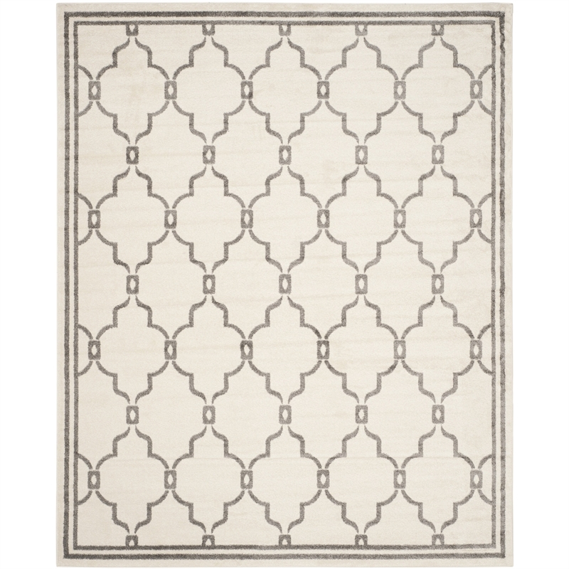 Pemberly Row Polypropylene Ivory Indoor Outdoor Rug - 8' x 10'