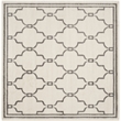 Pemberly Row Polypropylene Ivory Indoor Outdoor Rug - Square 7'