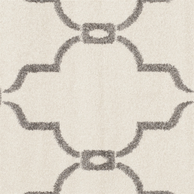 Pemberly Row Polypropylene Ivory Indoor Outdoor Rug - Square 7'