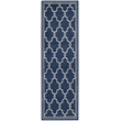 Pemberly Row Polypropylene Navy Indoor Outdoor Rug - 2'3
