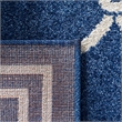 Pemberly Row Polypropylene Navy Indoor Outdoor Rug - 9' x 12'