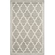 Pemberly Row Polypropylene Dark Grey Indoor Outdoor Rug - Square 7'