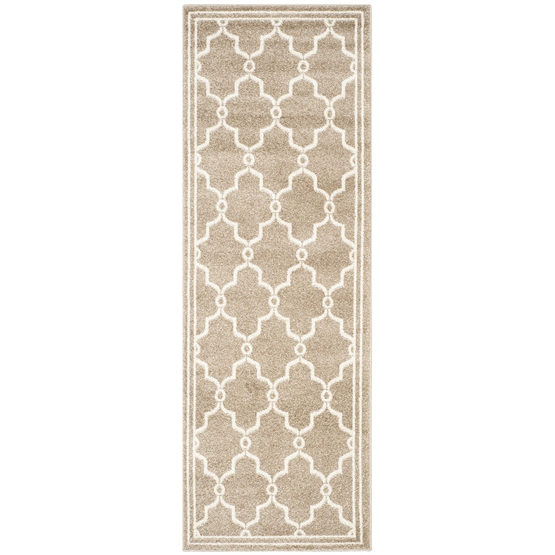 Pemberly Row Polypropylene Wheat Indoor Outdoor Rug - 2'3