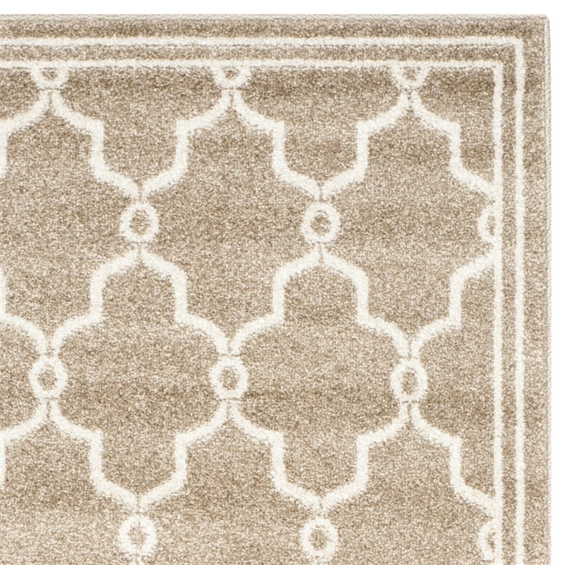 Pemberly Row Polypropylene Wheat Indoor Outdoor Rug - 2'3