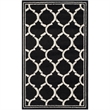 Pemberly Row Polypropylene Anthracite Indoor Outdoor Rug - 4' x 6'