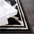 Pemberly Row Polypropylene Anthracite Indoor Outdoor Rug - 4' x 6'