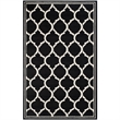 Pemberly Row Polypropylene Anthracite Indoor Outdoor Rug - 5' x 8'