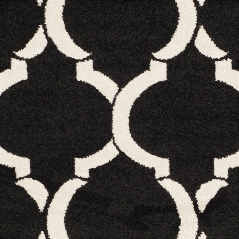 Pemberly Row Polypropylene Anthracite Indoor Outdoor Rug - 8' x 10'