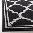 Pemberly Row Polypropylene Anthracite Indoor Outdoor Rug - Runner 2'3